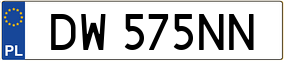 Trailer License Plate